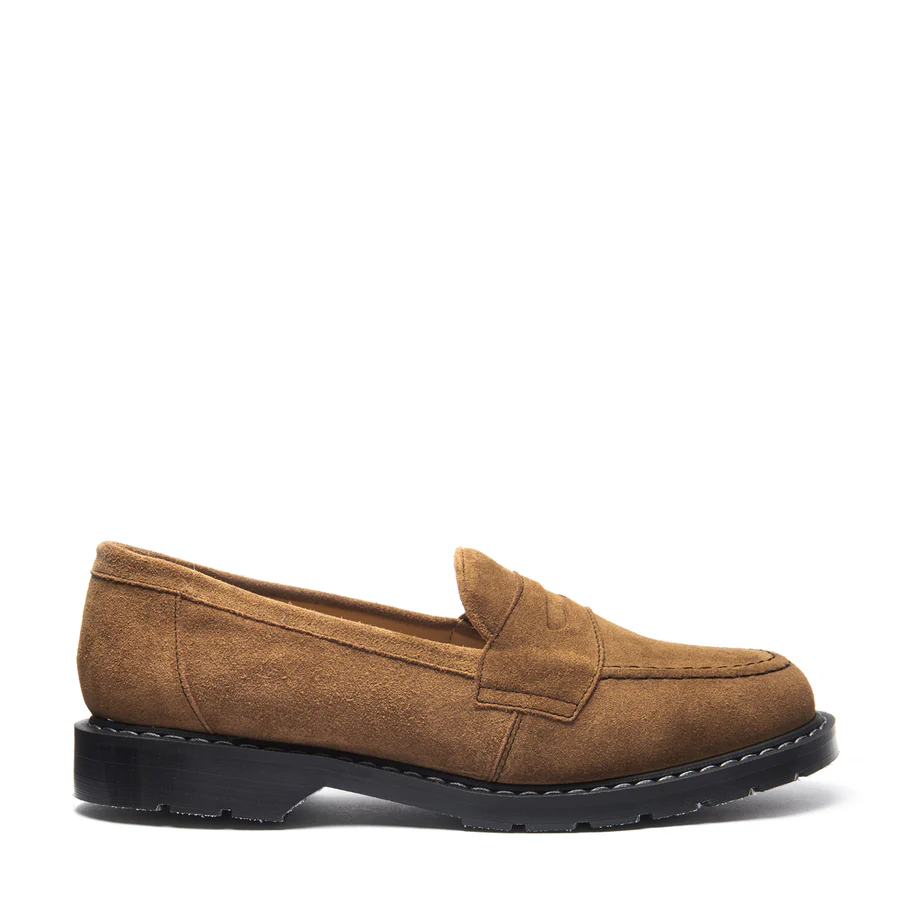 G Tan Suede Penny Loafer