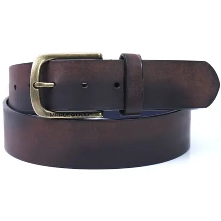 Mapple Wood Premium Shaded Leather Belt - 00000016