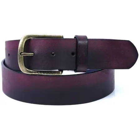 Mapple Wood Premium Shaded Leather Belt - 00000018