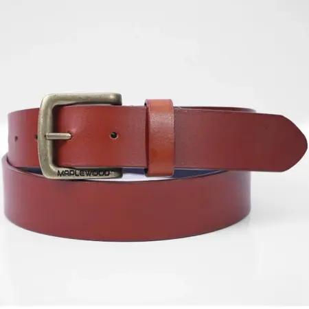 Mapple Wood Classic Essential Leather Belt - 00000012