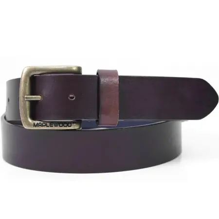 Mapple Wood Classic Essential Leather Belt - 00000014
