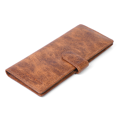 Multi Card Holder Leather Long Wallet With Id Window