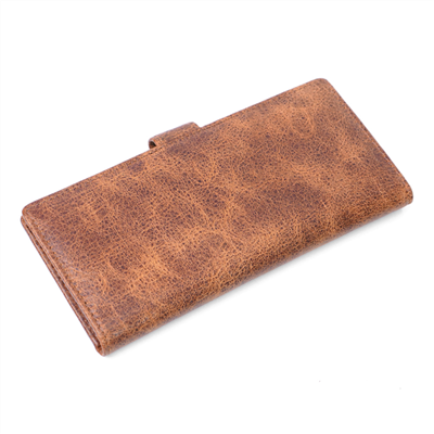Multi Card Holder Leather Long Wallet With Id Window