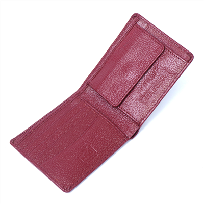 Men'S Classic Leather Wallet Burgundy