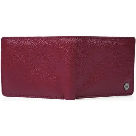 Men'S Classic Leather Wallet Burgundy